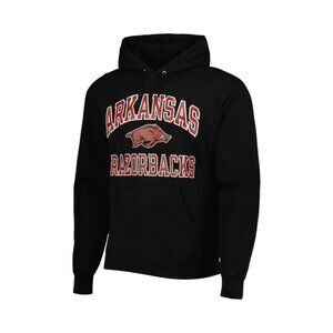 Mens XL Champion Black Arkansas‎ Razorbacks High Motor Pullover Hoodie